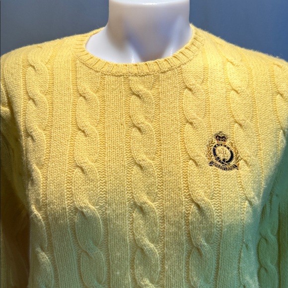 Ralph Lauren Yellow Lambswool Sweater - Picture 2 of 10